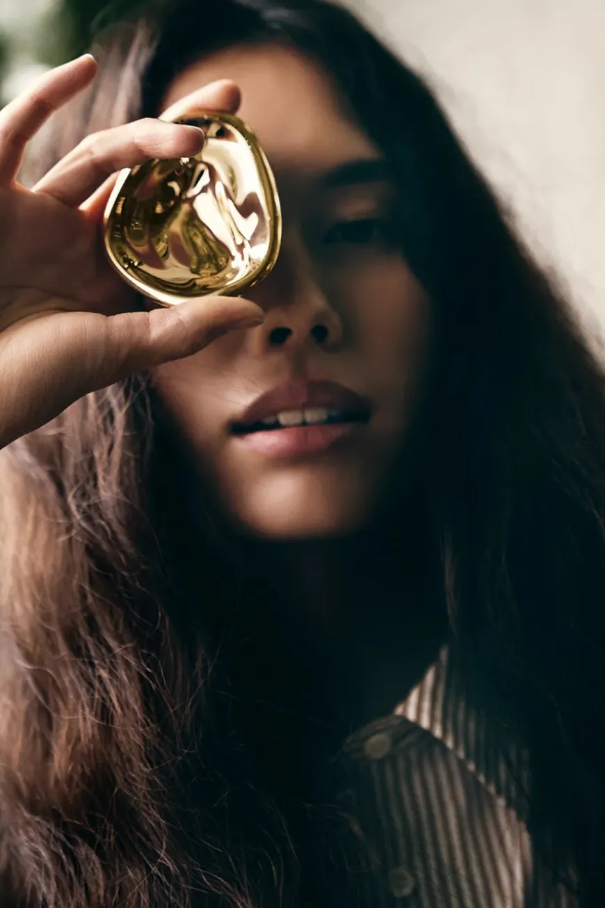 Ripple Knob Large, gold fra Hein Studio