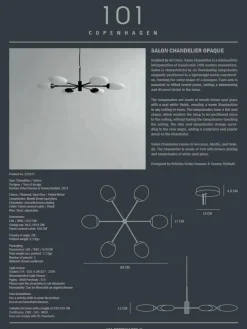 Salon Chandelier, opaque fra 101 Copenhagen