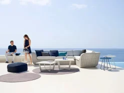 Savannah 2 pers Venstre Modulsofa, hvid/grå fra Cane-line