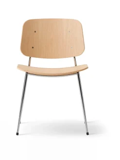 Søborg Stol, stålstel af Børge Mogensen