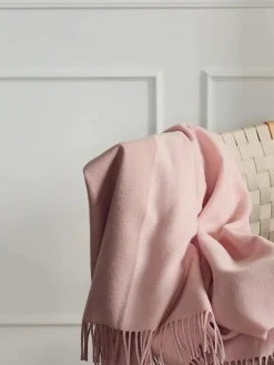 Secret Plaid, clay/lilac fra Silkeborg Uldspinderi