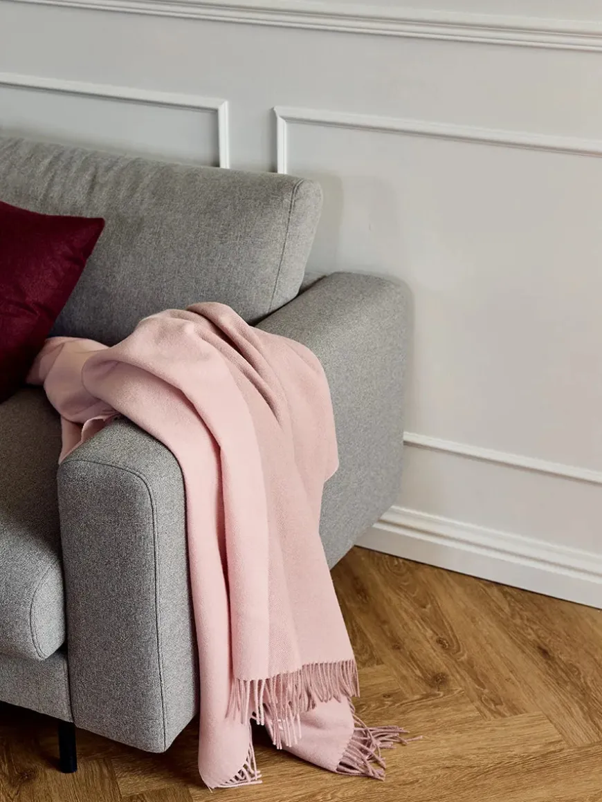 Secret Plaid, clay/lilac fra Silkeborg Uldspinderi