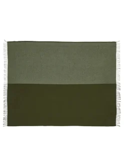 Secret Plaid, lime/moss fra Silkeborg Uldspinderi