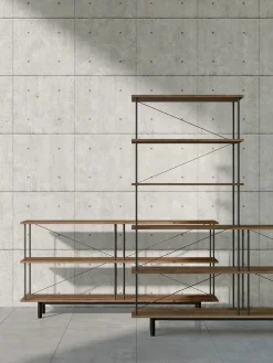 Seiton Reol 3-3 R, valnød fra Stellar Works