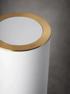 Sensorstyret håndsprit- og sæbedispenser, bordmonteret i sort fra VOLA