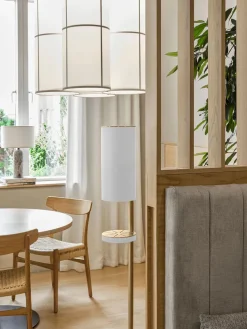 Sensorstyret håndsprit- og sæbedispenser, fritstående i hvid fra VOLA