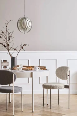 Serie 430 bord, hvid af Verner Panton