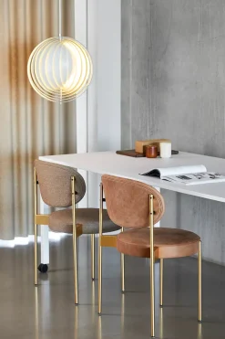 Serie 430 spisestol, messing af Verner Panton