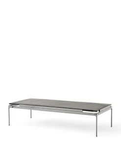 Sett LN12 Sofabord, smoked glass/chrome fra &Tradition