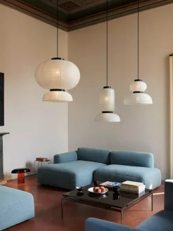 Sett LN13 Sofabord, verde guatemala marble/chrome fra &Tradition