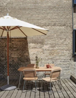 Skagerak Atlantis parasol Ø330, Golden Yellow Stripes fra Fritz Hansen