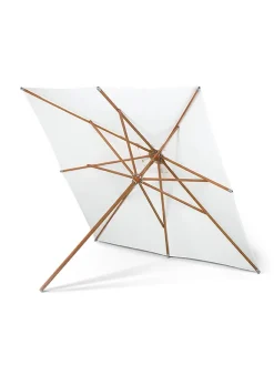 Skagerak Messina Parasol 300, Light Apricot/Green Stripes fra Fritz Hansen