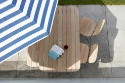 Skagerak Messina Parasol Ø270, Dark Blue Stripes fra Fritz Hansen