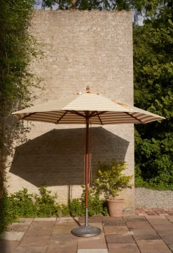 Skagerak Messina Parasol Ø270, Dark Blue Stripes fra Fritz Hansen