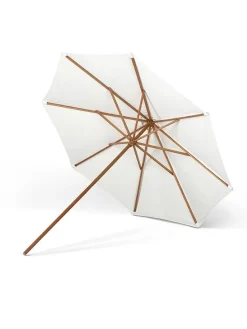 Skagerak Messina Parasol Ø300, Lemon/Sand Stripes fra Fritz Hansen