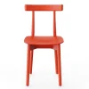 Skinny wooden chair, ash/red fra Nine