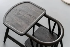 Smilla Toddler Stol, sortlakeret eg fra Oaklings