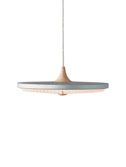 Soleil pendel small, røget eg, papir skærm fra Le Klint