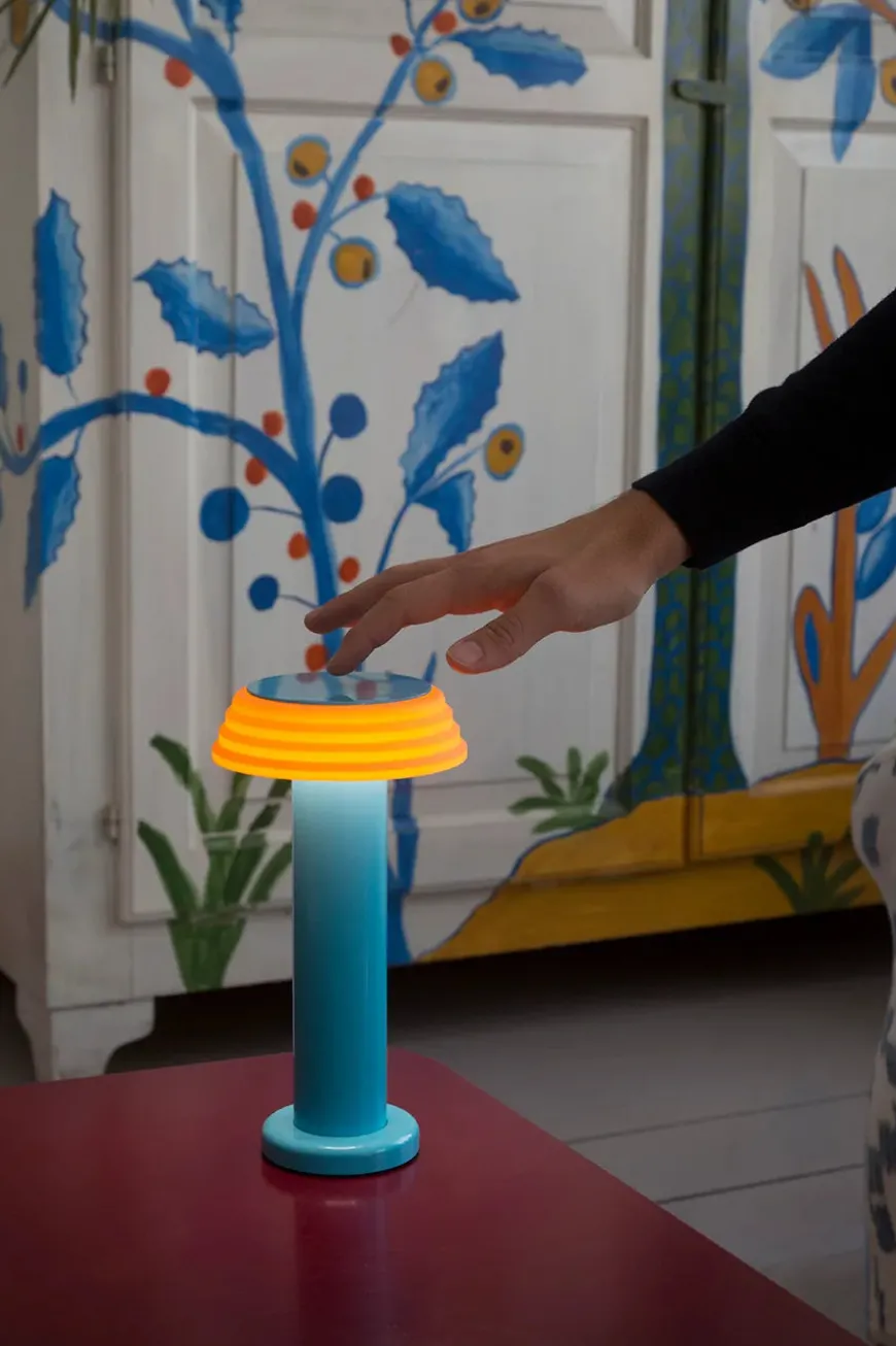 Sowden Light Portable Lamp PL1, blue/orange