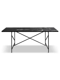 Spisebord 185, hvid marmor fra HANDVÄRK