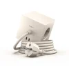 Square 1 Stikdåse med USB-C, beige fra Avolt