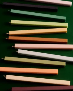 Square Candle 4 Stk., dark fra Hay