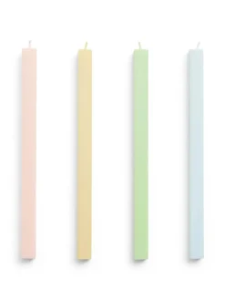Square Candle 4 Stk., pastel fra Hay