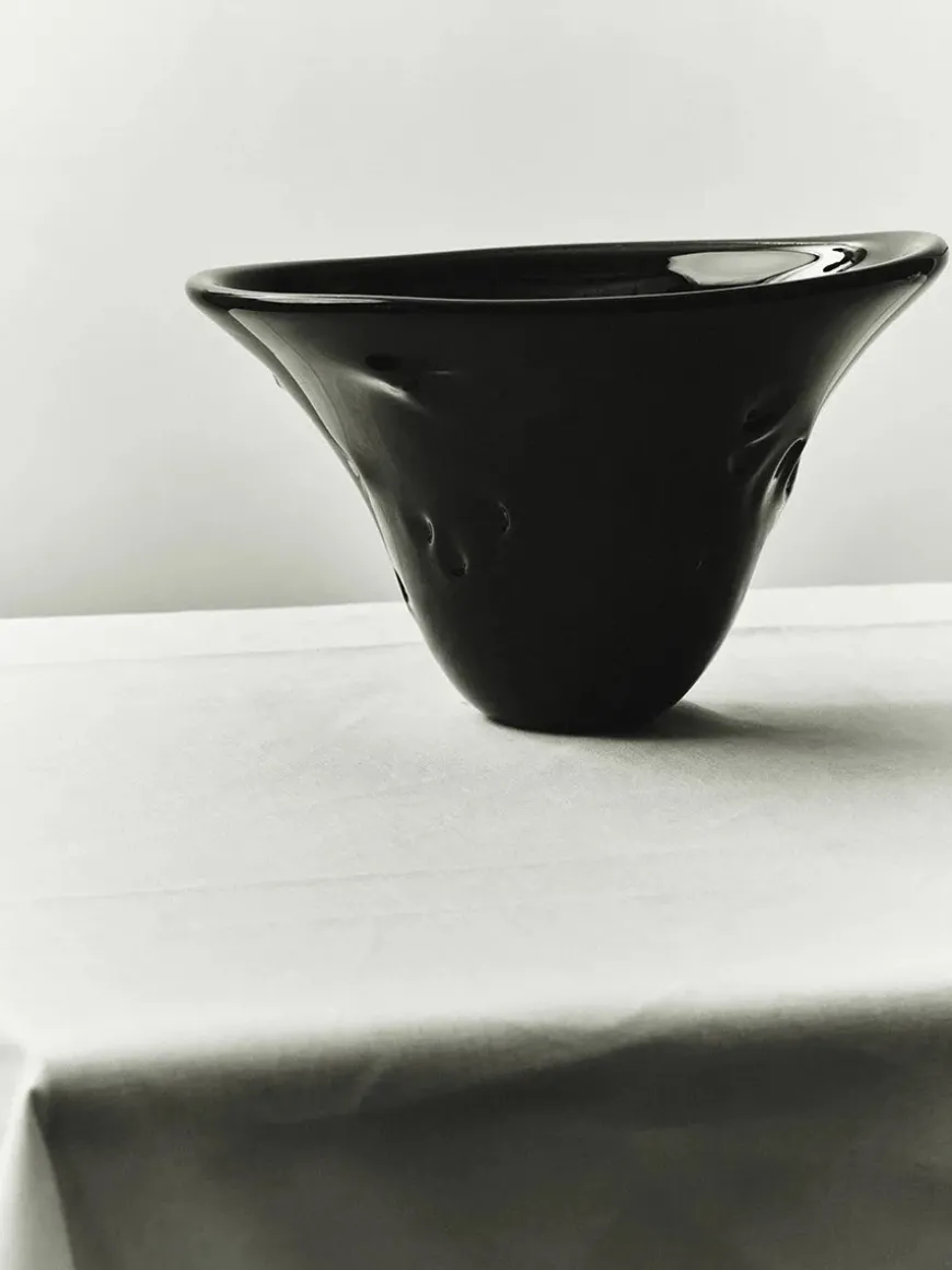 S.R. Vintage Bowl Deco Black fra Louise Roe