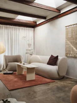 Stille Tufted Rug, red brown fra Ferm Living