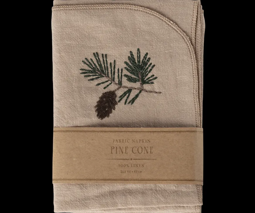 Stofserviet - Grankogle 100% hør fra Maileg