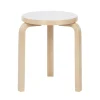 Stool 60, white laminate fra Artek