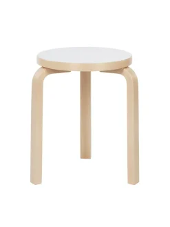 Stool 60, yellow lacquered fra Artek