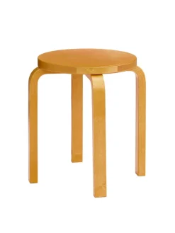 Stool E60, sortlakeret fra Artek