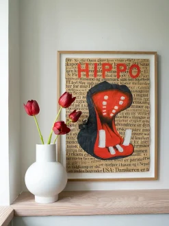 Strøm Vase, blue fra raawii