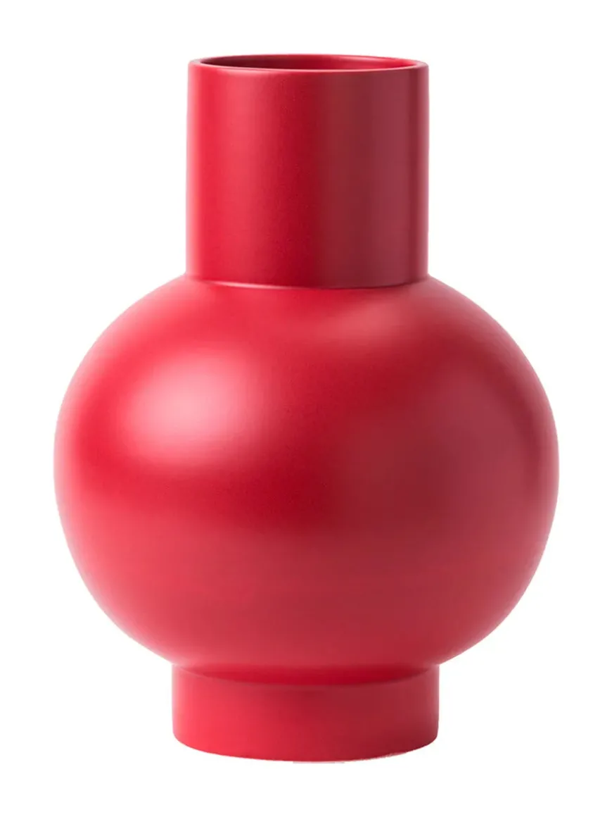 Strøm Vase, vibrant orange fra raawii