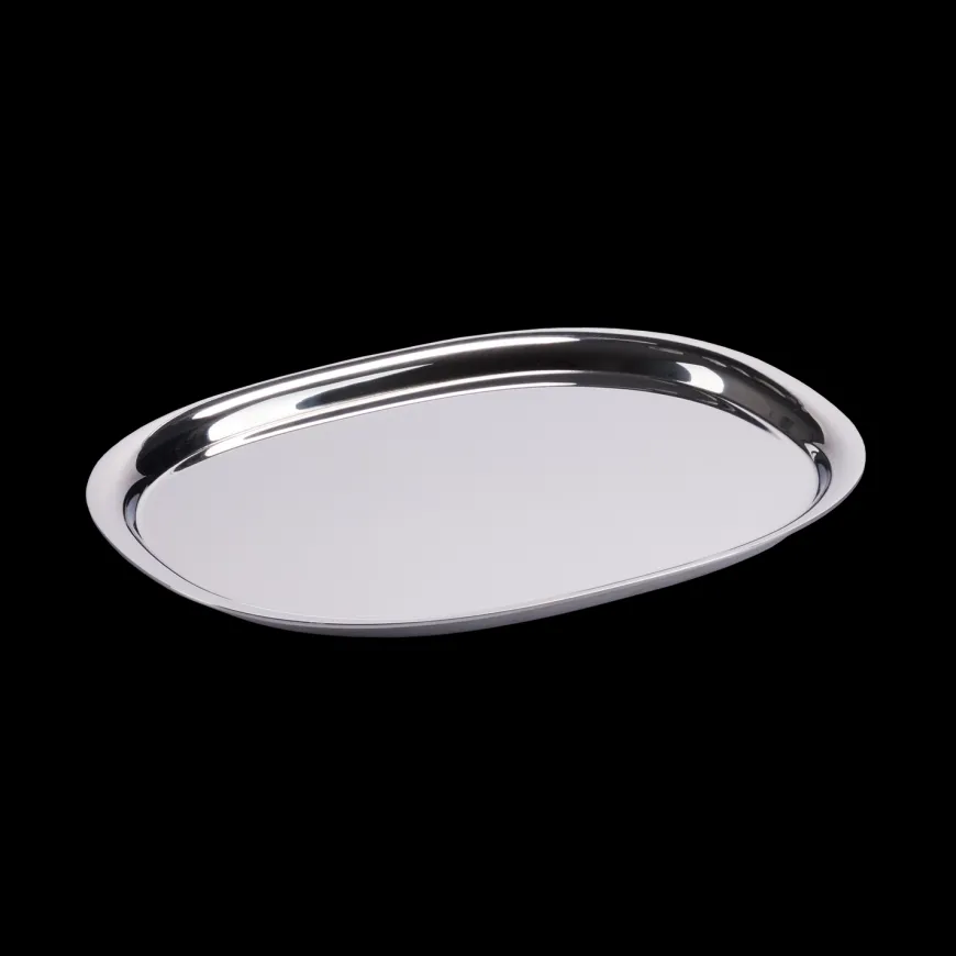 Superelliptisk bakke i rustfrit stål fra Piet Hein