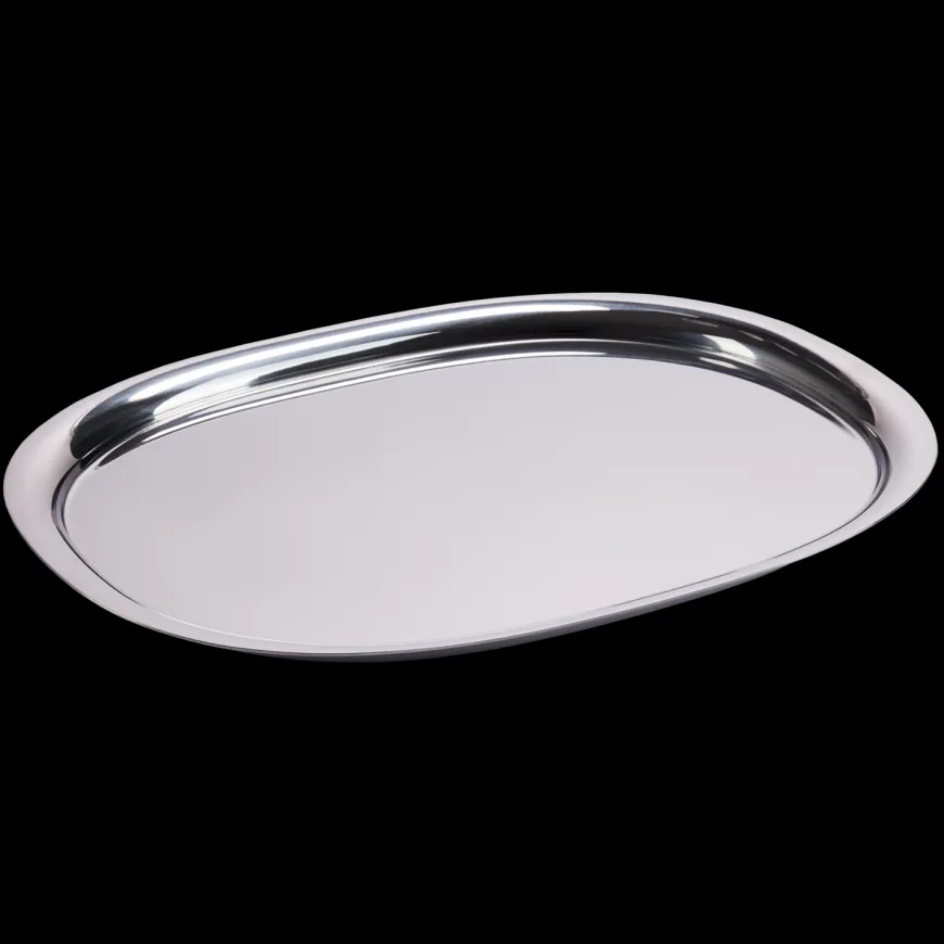 Superelliptisk bakke i rustfrit stål fra Piet Hein