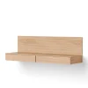Tana Wall Mounted Media Module, oak fra New Works