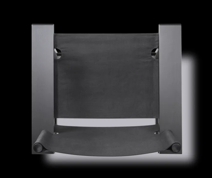 The Canvas Chair, røget eg sort canvas af Børge Mogensen