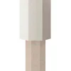 The Eight Over Eight Lamp Large, beige travertine fra Louise Roe