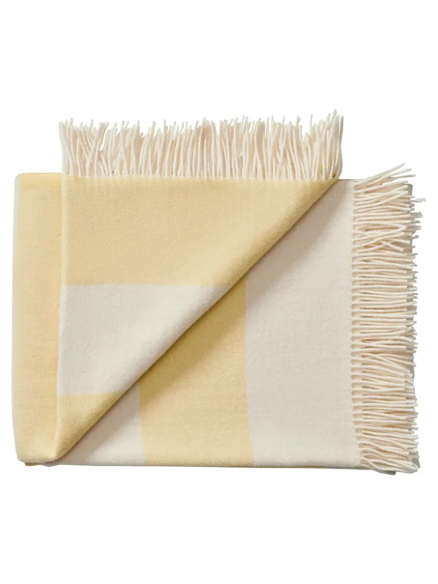 The Sweater Plaid, golden yellow fra Silkeborg Uldspinderi