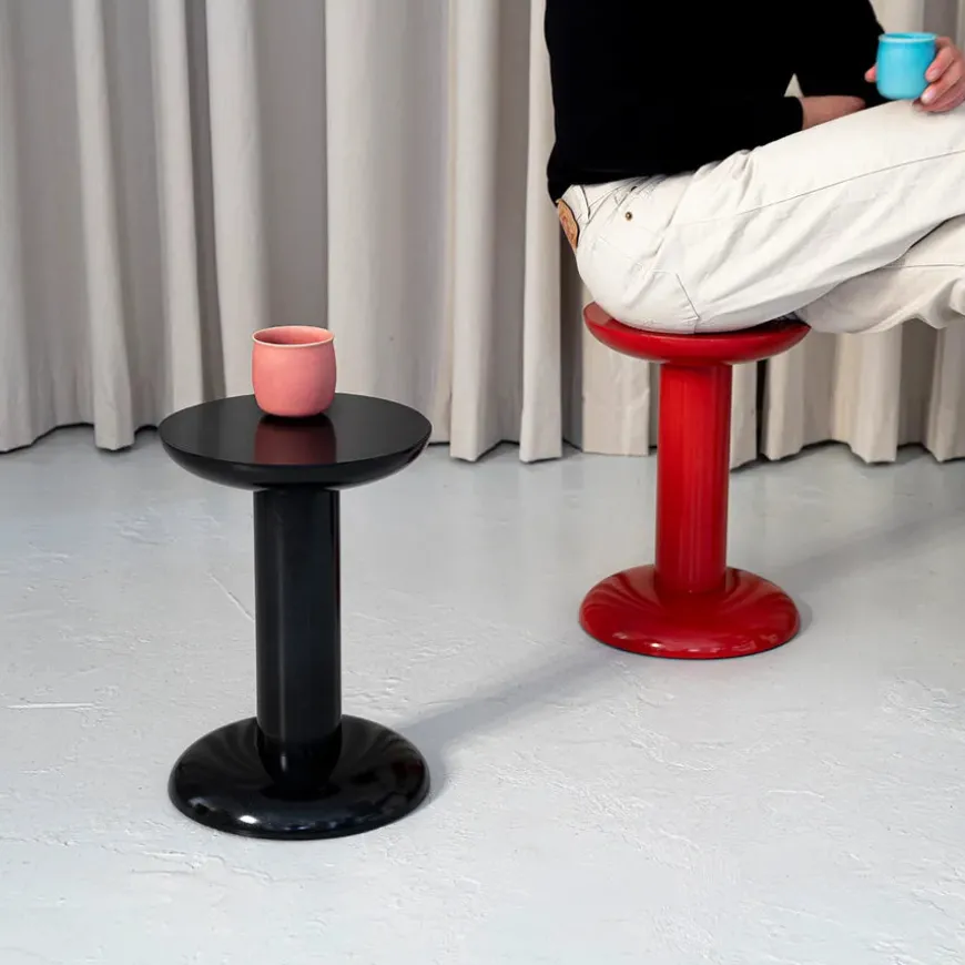 Thing Sidebord/Skammel, turquoise fra raawii