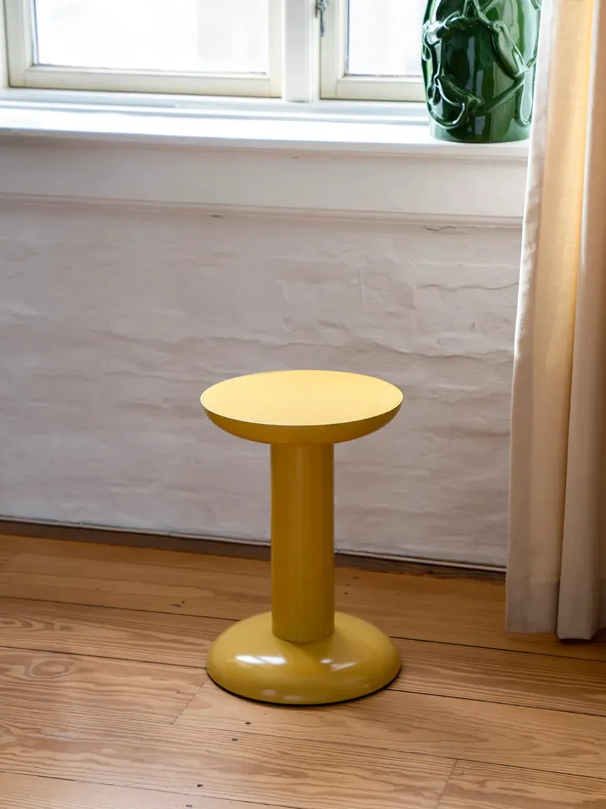 Thing Sidebord/Skammel, yellow fra raawii