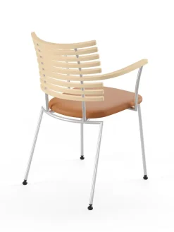 Tiger Armstol, creme læder fra Naver Collection