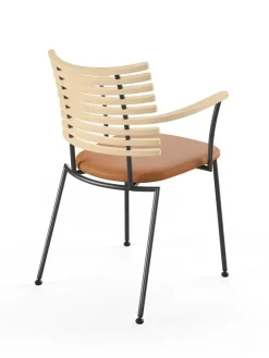 Tiger Armstol, creme læder fra Naver Collection