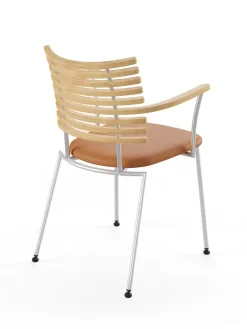 Tiger Armstol, creme læder fra Naver Collection