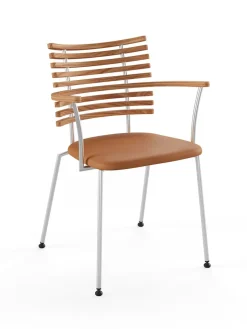 Tiger Armstol, creme læder fra Naver Collection