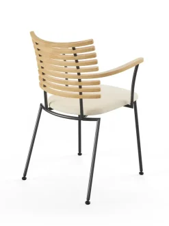 Tiger Armstol, sort læder fra Naver Collection