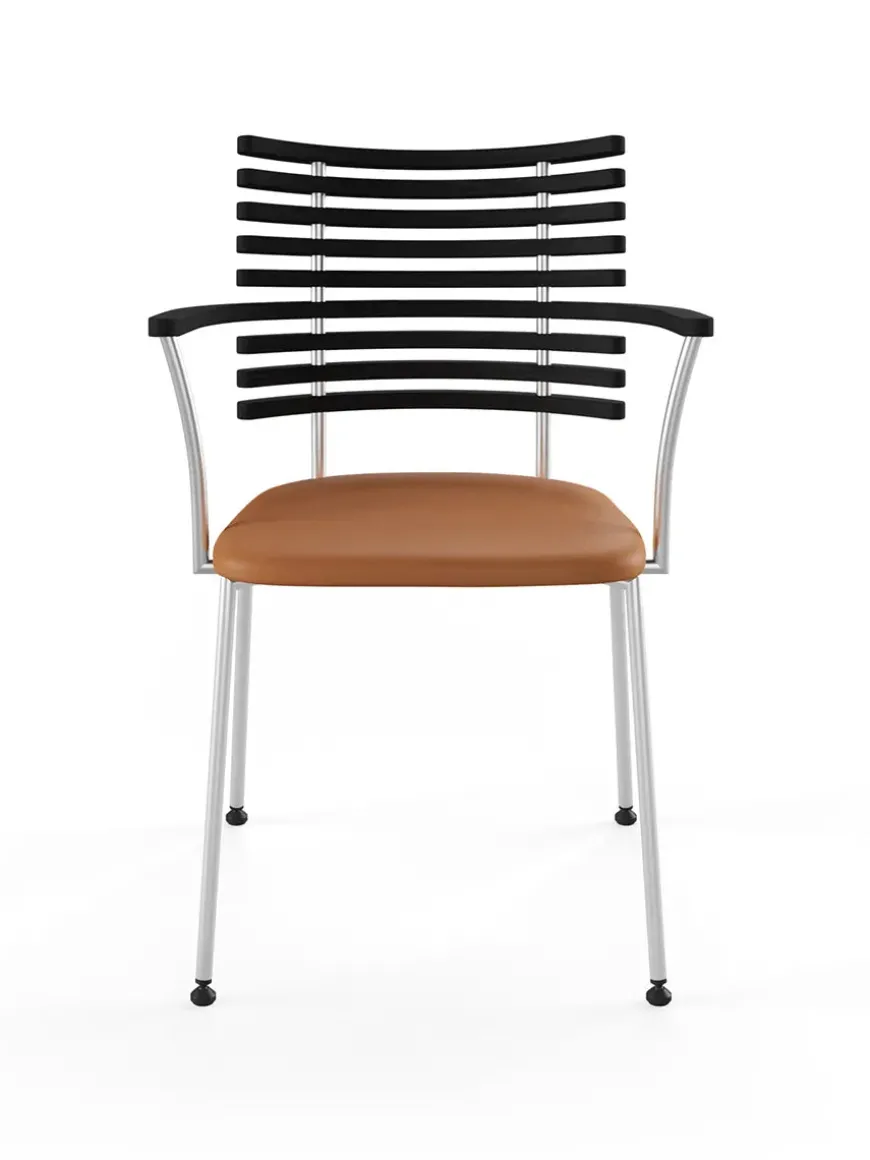 Tiger Armstol, sort læder fra Naver Collection