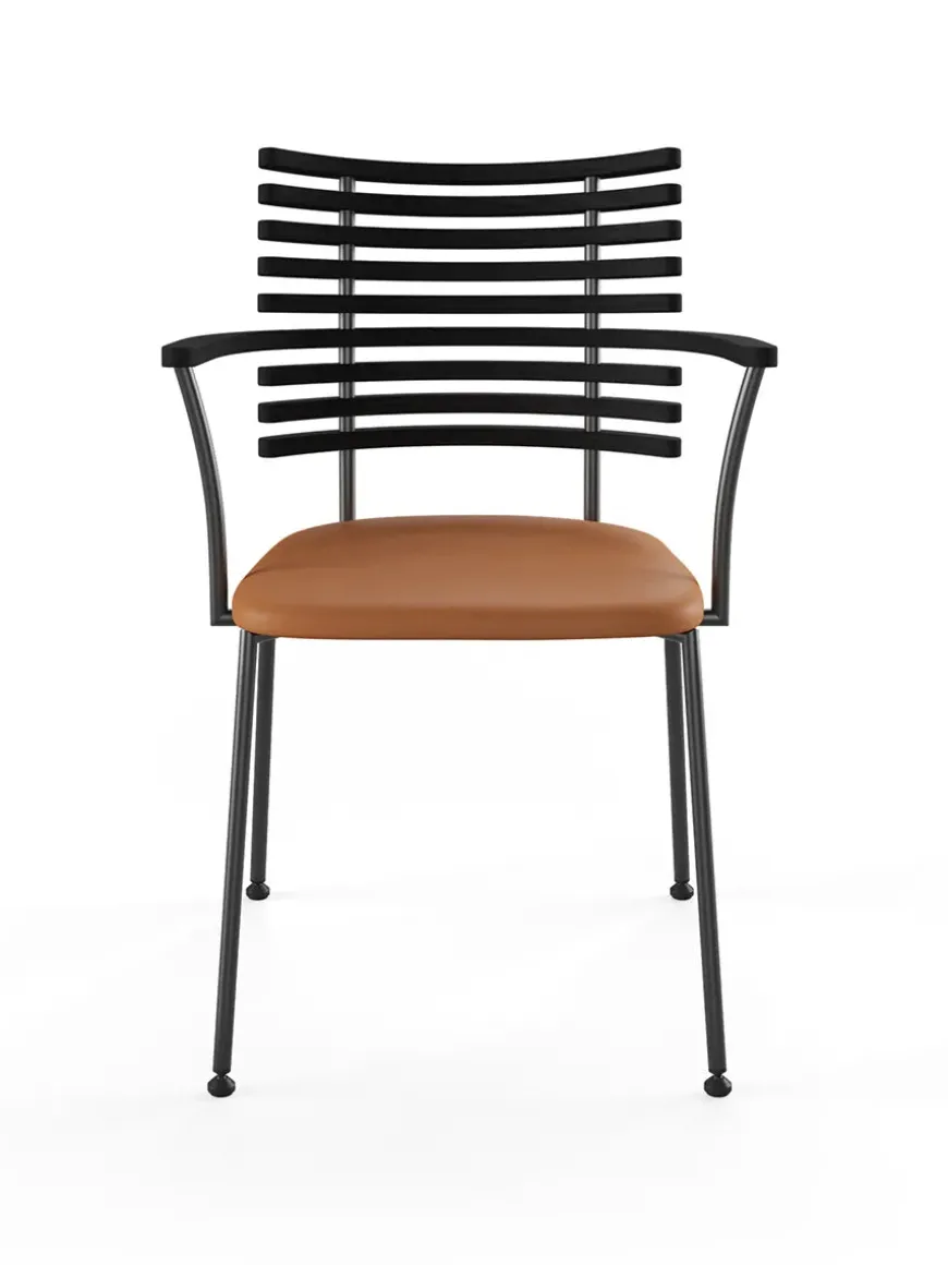 Tiger Armstol, sort læder fra Naver Collection